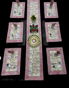 Dining Table Mat and Runner Set