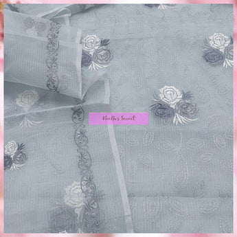 Beautiful Grey Kota Embroidered - Noella Secret